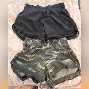 Womens athletica running shorts